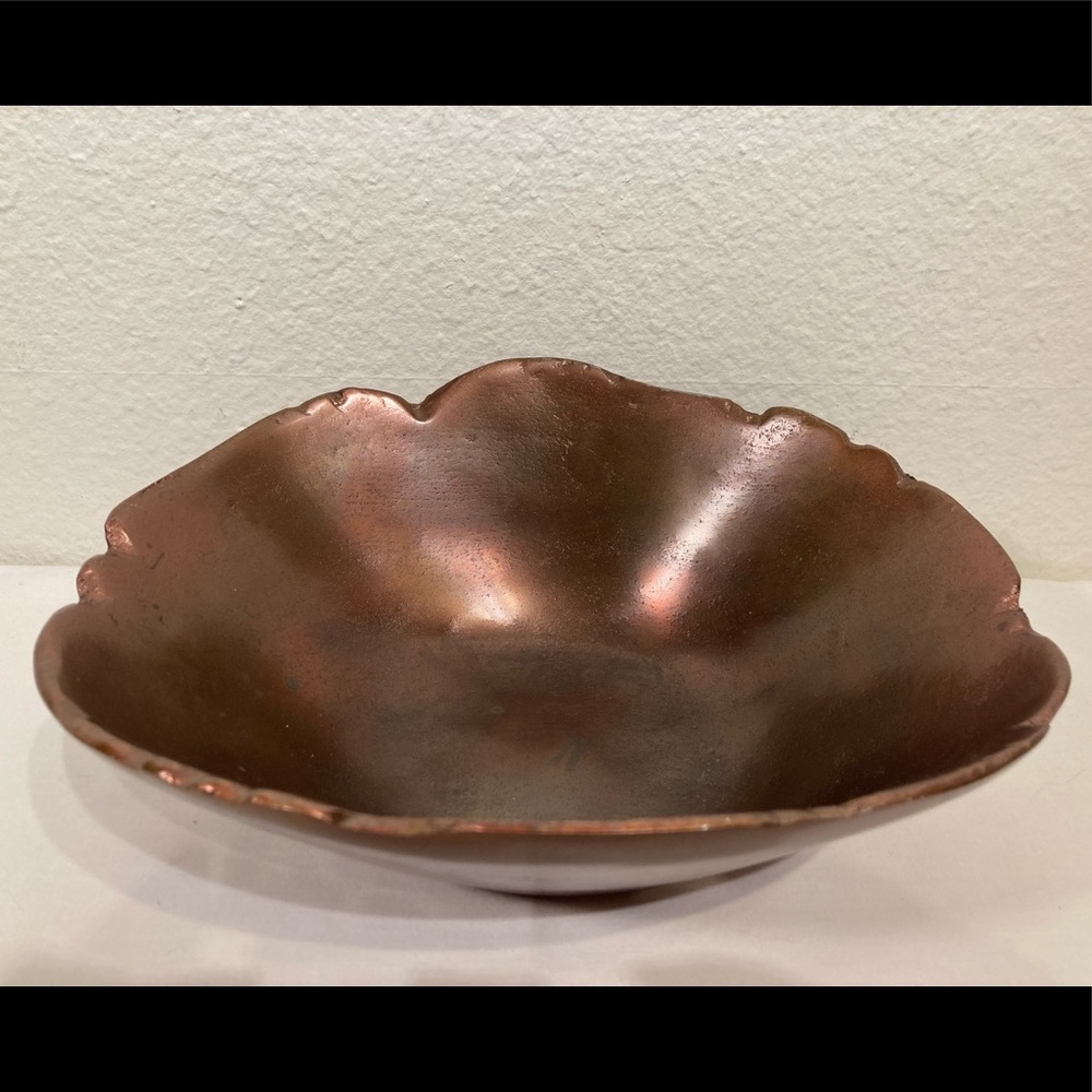 Beautiful Bronze-colored Ceramic Handmade Dish